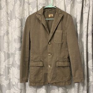 Tre Vero Men's Olive cotton Casual Blazer